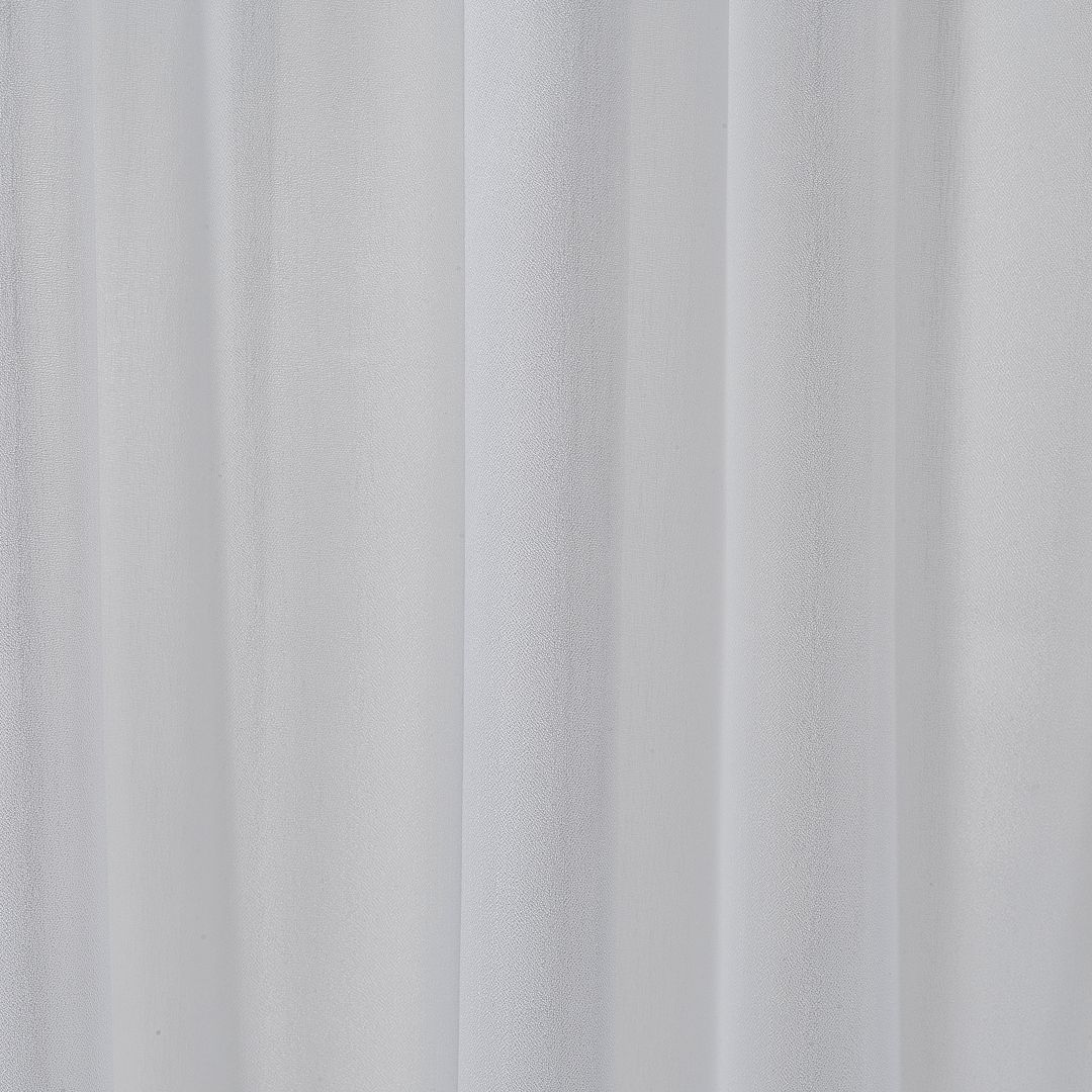 Semi Sheer Silk Crepe- White