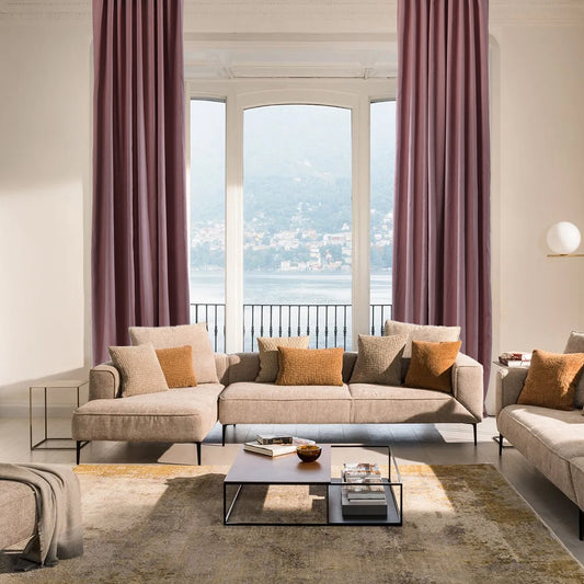 Decorative Pinch Pleated Curtain Single Panel - Rose Pink