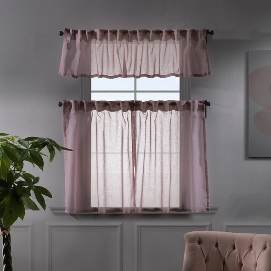 Sheer linen kitchen valances, sheer linen look kitchen valances, linen look kitchen valance, 100% polyester sheer valance, kitchen window valance, light filtering kitchen curtains, decorative kitchen curtains, farmhouse kitchen valance, modern kitchen decor, window topper, kitchen window treatment, custom kitchen valance, café window curtain, rod pocket valance, elegant window valance, stylish kitchen window topper, home decor, window furnishings