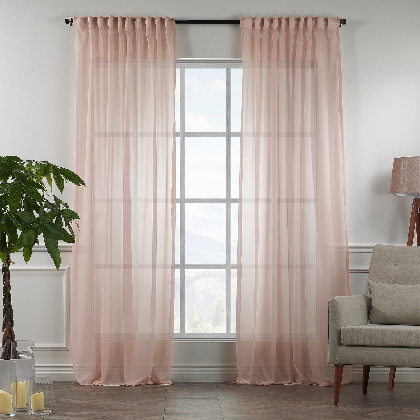 Lilijan Home sheer silk crepe curtains, silk crepe sheer curtains, sheer window curtains, elegant sheer drapes, light filtering curtains, 100% polyester sheer curtains, luxury window treatments, modern home decor, living room curtains, bedroom curtains, dining room curtains, airy curtain panels, decorative sheer curtains, custom size curtains, curtain panels, rod pocket curtains, back tab curtains, pinch pleat curtains, privacy sheer curtains, farmhouse curtains, window drapes