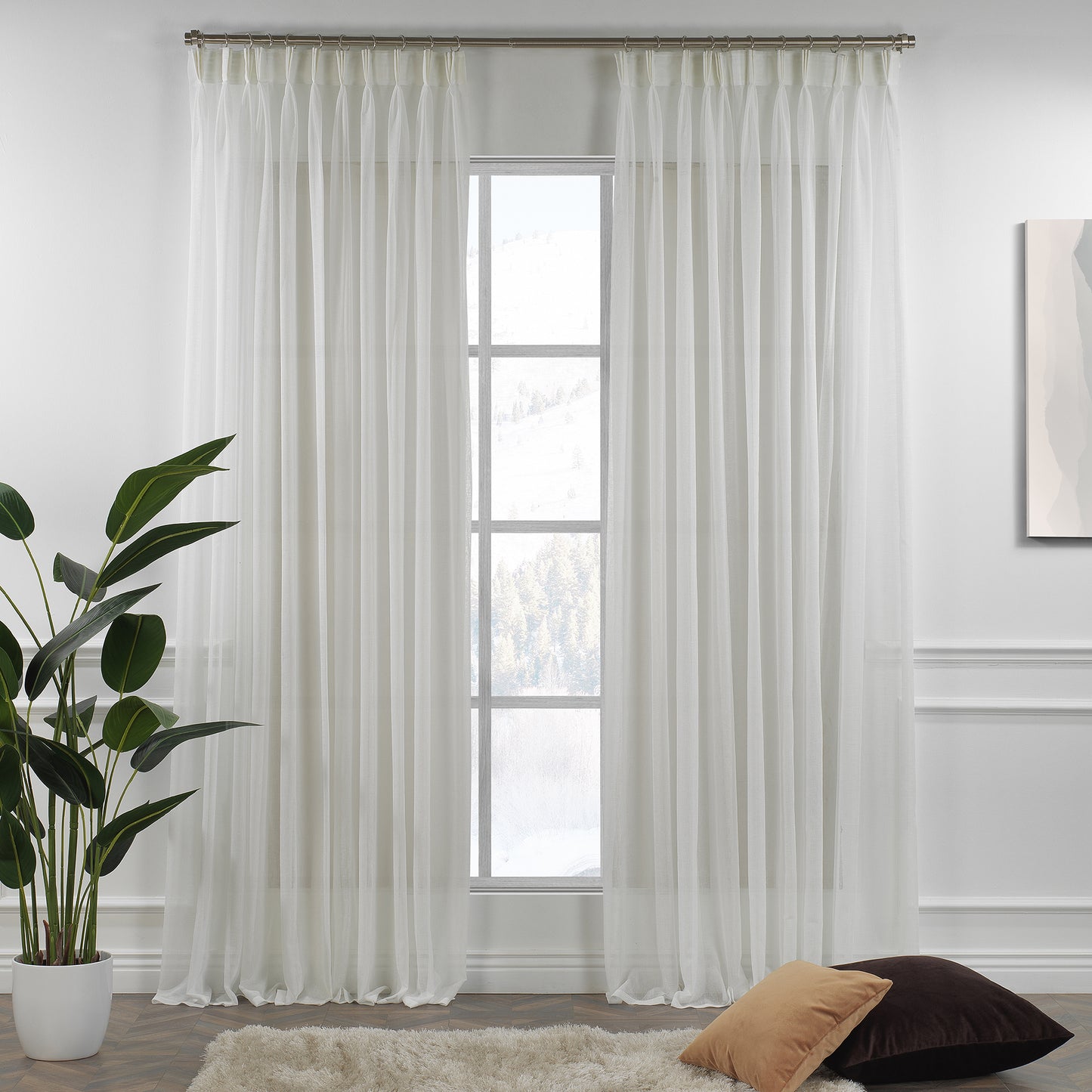 Sheer linen texture pinch pleated curtains, sheer linen look curtains, 100% polyester sheer curtains, pinch pleat curtains, linen look drapes, light filtering curtains, sheer window panels, elegant window treatments, living room curtains, bedroom curtains, dining room curtains, nursery curtains, custom size curtains, custom drapes, decorative sheer curtains, modern home decor, farmhouse curtains, privacy sheers, stylish curtain panels, window drapes.