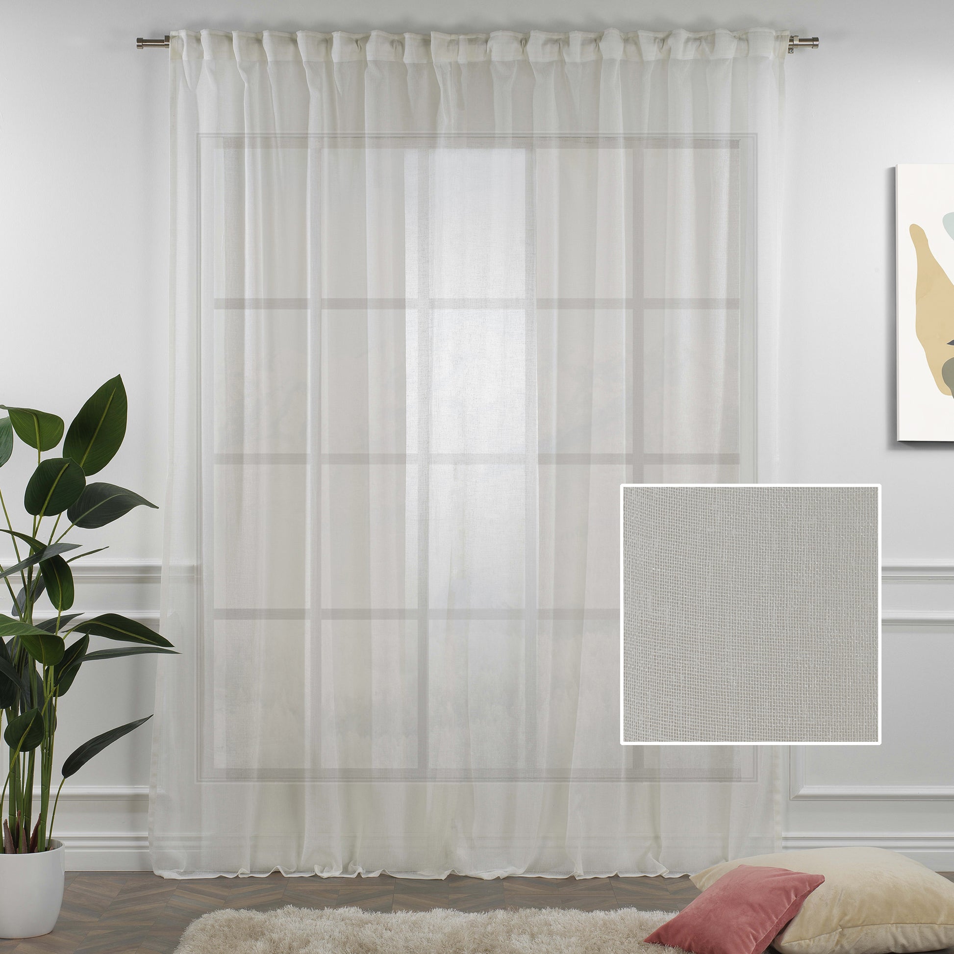 Lilijan Home sheer curtains, linen look curtains, sheer linen curtains, faux linen curtains, 100% polyester curtains, light filtering curtains, farmhouse curtains, modern sheer drapes, living room curtains, bedroom curtains, window treatments, airy curtains, elegant sheer panels, privacy sheer curtains, custom curtains, rod pocket curtains, back tab curtains, pinch pleat curtains, grommet curtains, curtain panels, home decor curtains, decorative window curtains
