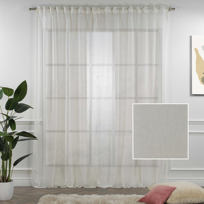 Lilijan Home sheer curtains, linen look curtains, sheer linen curtains, faux linen curtains, 100% polyester curtains, light filtering curtains, farmhouse curtains, modern sheer drapes, living room curtains, bedroom curtains, window treatments, airy curtains, elegant sheer panels, privacy sheer curtains, custom curtains, rod pocket curtains, back tab curtains, pinch pleat curtains, grommet curtains, curtain panels, home decor curtains, decorative window curtains
