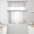 Sheer linen kitchen valances, sheer linen look kitchen valances, linen look kitchen valance, 100% polyester sheer valance, kitchen window valance, light filtering kitchen curtains, decorative kitchen curtains, farmhouse kitchen valance, modern kitchen decor, window topper, kitchen window treatment, custom kitchen valance, café window curtain, rod pocket valance, elegant window valance, stylish kitchen window topper, home decor, window furnishings