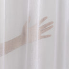 Sheer 100% Linen Curtain Single Panel - Ecru
