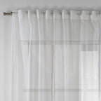 Lilijan Home sheer curtains, linen look curtains, sheer linen curtains, faux linen curtains, 100% polyester curtains, light filtering curtains, farmhouse curtains, modern sheer drapes, living room curtains, bedroom curtains, window treatments, airy curtains, elegant sheer panels, privacy sheer curtains, custom curtains, rod pocket curtains, back tab curtains, pinch pleat curtains, grommet curtains, curtain panels, home decor curtains, decorative window curtains
