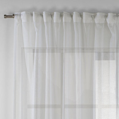Lilijan Home sheer curtains, linen look curtains, sheer linen curtains, faux linen curtains, 100% polyester curtains, light filtering curtains, farmhouse curtains, modern sheer drapes, living room curtains, bedroom curtains, window treatments, airy curtains, elegant sheer panels, privacy sheer curtains, custom curtains, rod pocket curtains, back tab curtains, pinch pleat curtains, grommet curtains, curtain panels, home decor curtains, decorative window curtains

