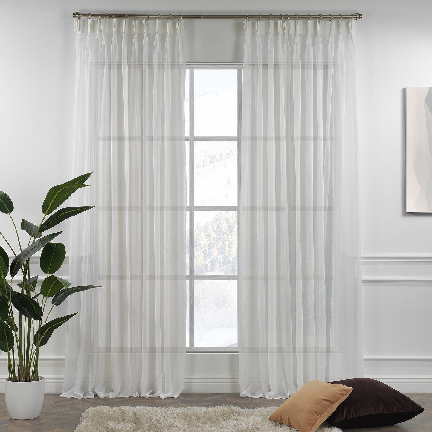 Sheer linen texture pinch pleated curtains, sheer linen look curtains, 100% polyester sheer curtains, pinch pleat curtains, linen look drapes, light filtering curtains, sheer window panels, elegant window treatments, living room curtains, bedroom curtains, dining room curtains, nursery curtains, custom size curtains, custom drapes, decorative sheer curtains, modern home decor, farmhouse curtains, privacy sheers, stylish curtain panels, window drapes.