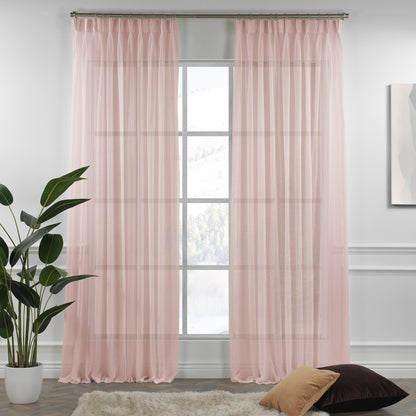 Sheer linen texture pinch pleated curtains, sheer linen look curtains, 100% polyester sheer curtains, pinch pleat curtains, linen look drapes, light filtering curtains, sheer window panels, elegant window treatments, living room curtains, bedroom curtains, dining room curtains, nursery curtains, custom size curtains, custom drapes, decorative sheer curtains, modern home decor, farmhouse curtains, privacy sheers, stylish curtain panels, window drapes.