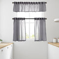 Sheer linen kitchen valances, sheer linen look kitchen valances, linen look kitchen valance, 100% polyester sheer valance, kitchen window valance, light filtering kitchen curtains, decorative kitchen curtains, farmhouse kitchen valance, modern kitchen decor, window topper, kitchen window treatment, custom kitchen valance, café window curtain, rod pocket valance, elegant window valance, stylish kitchen window topper, home decor, window furnishings