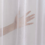 Sheer 100% Linen Curtain Single Panel - Cream