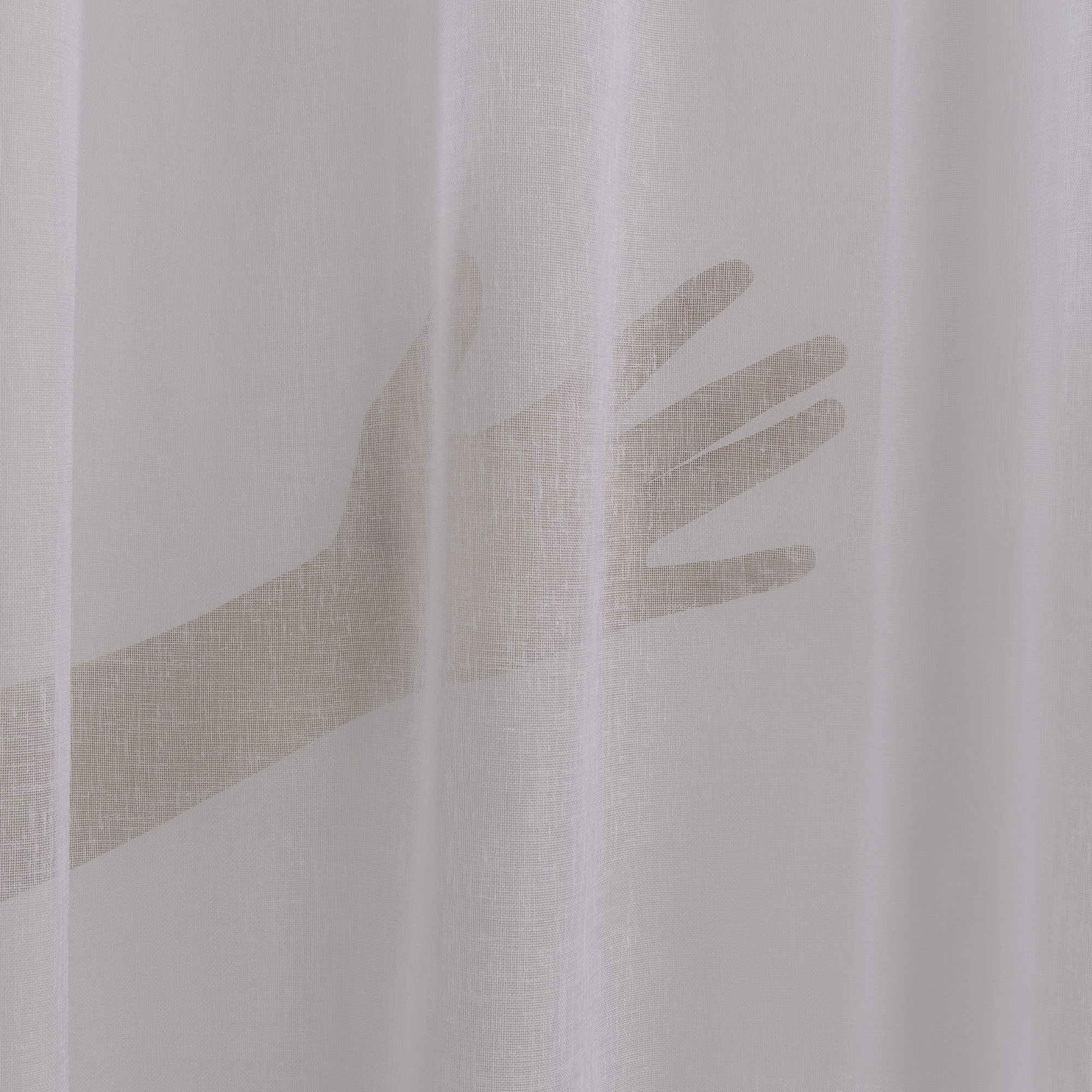 Sheer 100% Linen Curtain Single Panel - Beige