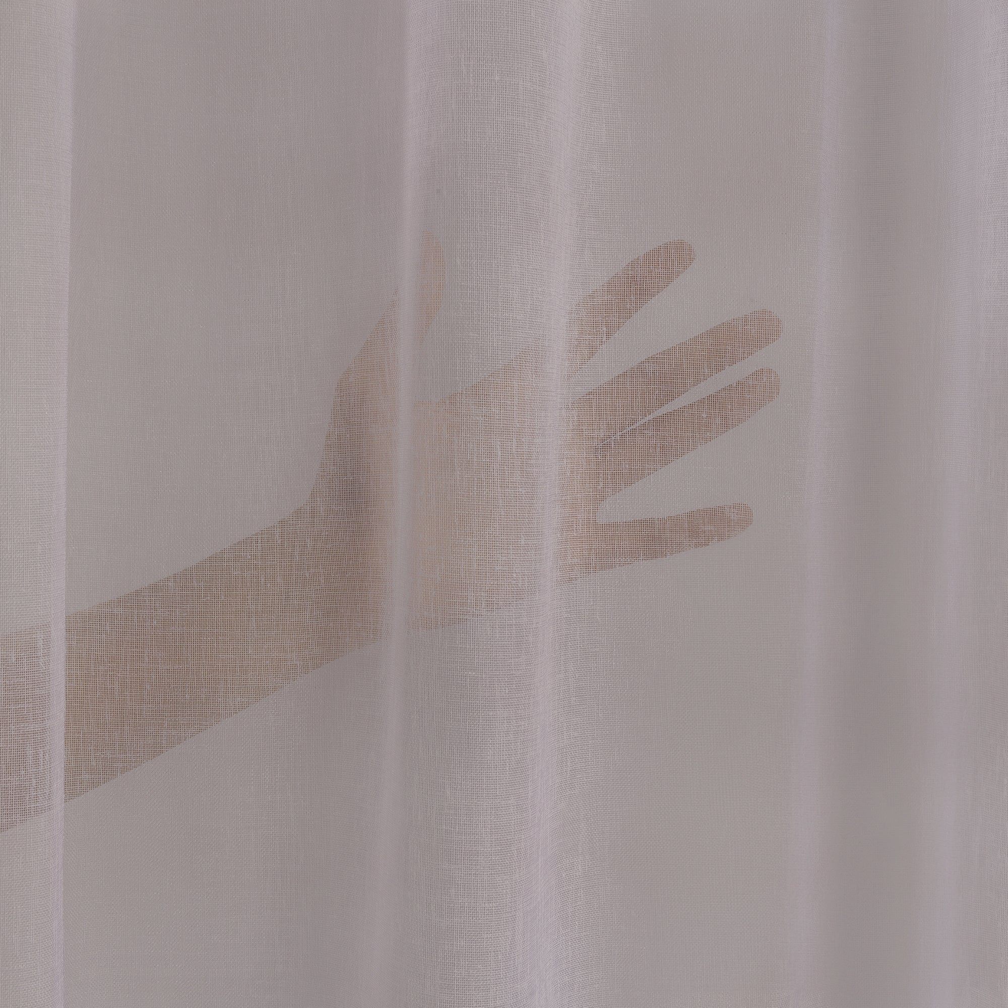 Sheer 100% Linen Curtain Single Panel - Dark Beige