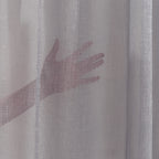 Sheer 100% Linen Curtain Single Panel - Silver