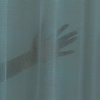 Sheer 100% Linen Curtain Single Panel - Evergreen