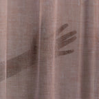 Sheer 100% Linen Curtain Single Panel - Brick