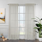 Lilijan Home semi sheer silk crepe curtains, semi sheer curtains, silk crepe curtains, light filtering curtains, elegant window drapes, 100% polyester curtains, living room curtains, bedroom curtains, dining room curtains, modern curtains, decorative curtain panels, luxury window treatments, privacy curtains, custom size curtains, custom drapes, rod pocket curtains, back tab curtains, pinch pleat curtains, home decor curtains, stylish window curtains.
