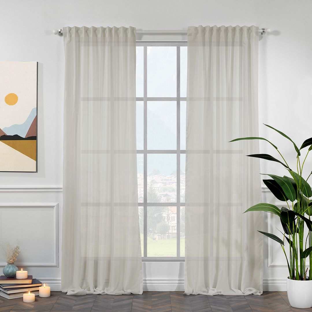 Lilijan Home semi sheer silk crepe curtains, semi sheer curtains, silk crepe curtains, light filtering curtains, elegant window drapes, 100% polyester curtains, living room curtains, bedroom curtains, dining room curtains, modern curtains, decorative curtain panels, luxury window treatments, privacy curtains, custom size curtains, custom drapes, rod pocket curtains, back tab curtains, pinch pleat curtains, home decor curtains, stylish window curtains.
