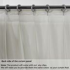 Semi Sheer Silk Crepe Pinch Pleated Curtain Single Panel - Stone