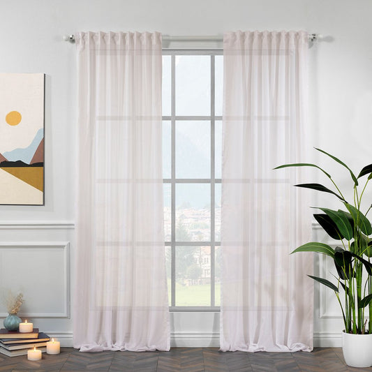 Lilijan Home semi sheer silk crepe curtains, semi sheer curtains, silk crepe curtains, light filtering curtains, elegant window drapes, 100% polyester curtains, living room curtains, bedroom curtains, dining room curtains, modern curtains, decorative curtain panels, luxury window treatments, privacy curtains, custom size curtains, custom drapes, rod pocket curtains, back tab curtains, pinch pleat curtains, home decor curtains, stylish window curtains.

