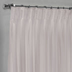 Semi Sheer Silk Crepe Pinch Pleated Curtain Single Panel - Pink