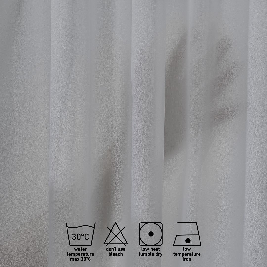 Semi Sheer Silk Crepe Curtain Single Panel - Grey