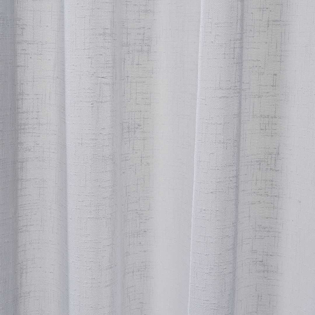 Semi Sheer Linen - White
