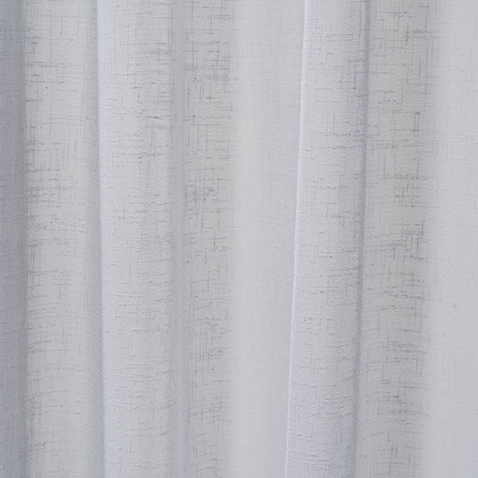 Semi Sheer Linen - White