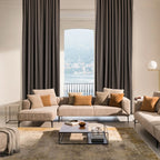 Decorative Pinch Pleated Curtain Single Panel - Light Brown