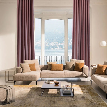 Decorative Pinch Pleated Curtain Single Panel - Rose Pink