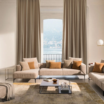 Decorative Pinch Pleated Curtain Single Panel - Beige