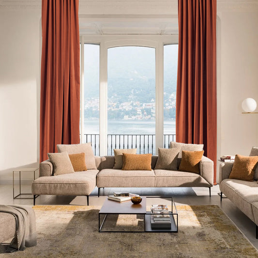Decorative Pinch Pleated Curtain Single Panel - Burnt Orange