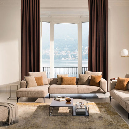 Decorative Pinch Pleated Curtain Single Panel - Dark Brown