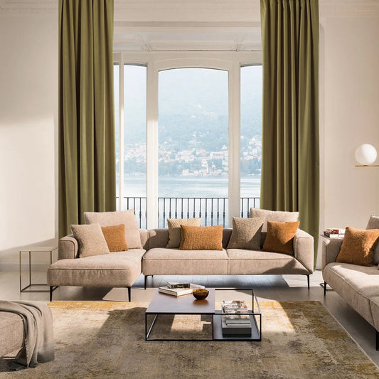 Decorative Pinch Pleated Curtain Single Panel - Olive Green