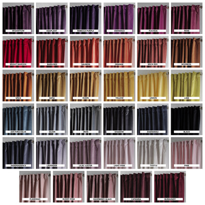 Matte Velvet Curtain Single Panel - Black