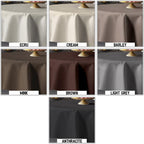 Linen texture tablecloths, linen look tablecloths, faux linen tablecloth, linen texture tabletop covers, linen look napkins, 100% polyester tablecloth, table linens, dining table cover, elegant table décor, wedding tablecloth, banquet table linens, party tablecloth, holiday table setting, custom tablecloth, custom napkins, restaurant table linens, farmhouse table décor, modern dining décor, tabletop accessories.