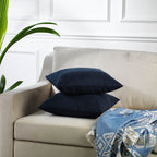 Decorative Cushion Covers Set of 2 Hidden Zipper - Royal Blue