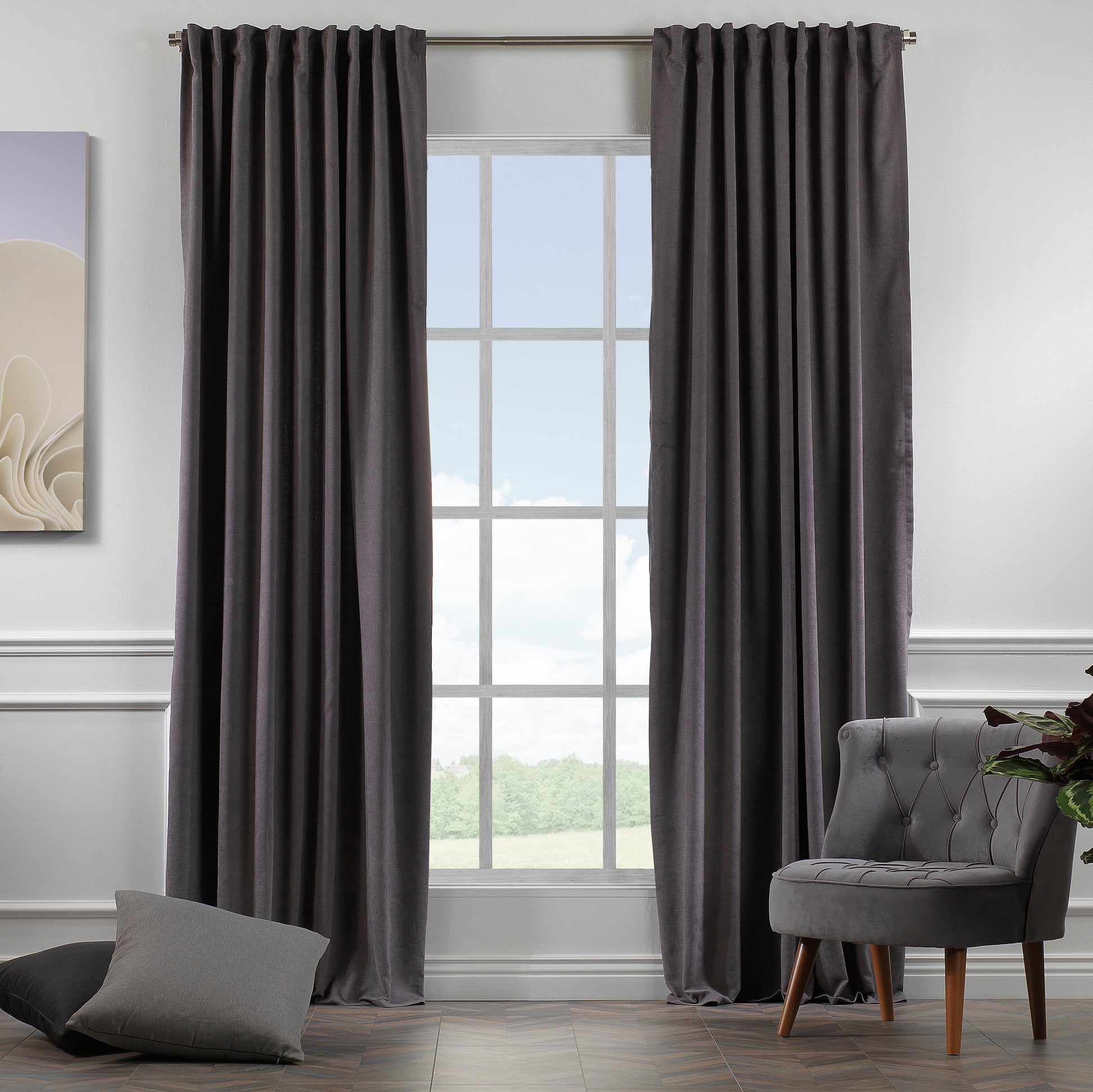Blackout room darkening curtains, faux velvet curtains, decorative luxury window curtains, polyester curtains, elegant drapes, living room curtains, bedroom curtains, dining room curtains, nursery curtains, modern home decor, soft velvet look curtains, custom size curtains, custom drapes, window treatments, privacy curtains, wrinkle resistant curtains, curtain panels, luxury home decor, matching cushion covers, kitchen valances, decorative window panels, stylish curtains, curtain accessories home furnishing