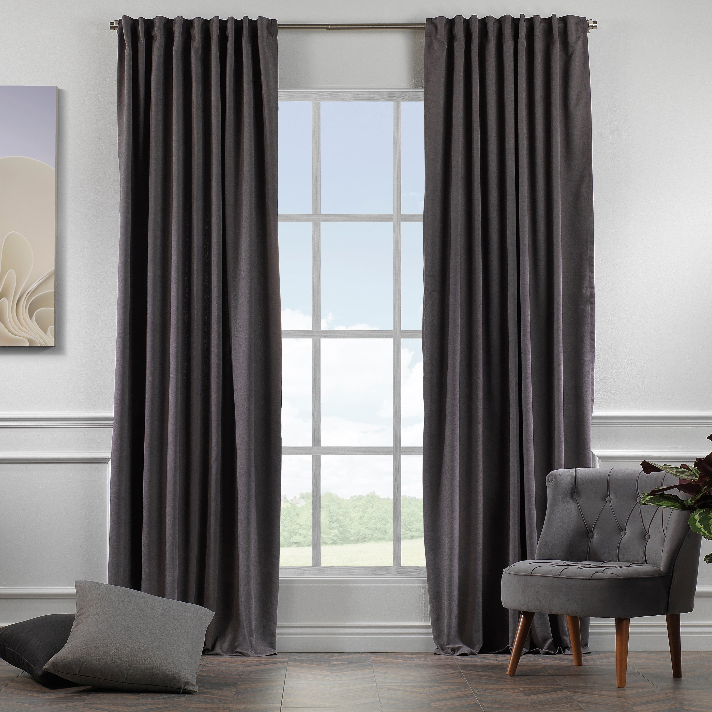 Blackout room darkening curtains, faux velvet curtains, decorative luxury window curtains, polyester curtains, elegant drapes, living room curtains, bedroom curtains, dining room curtains, nursery curtains, modern home decor, soft velvet look curtains, custom size curtains, custom drapes, window treatments, privacy curtains, wrinkle resistant curtains, curtain panels, luxury home decor, matching cushion covers, kitchen valances, decorative window panels, stylish curtains, curtain accessories home furnishing