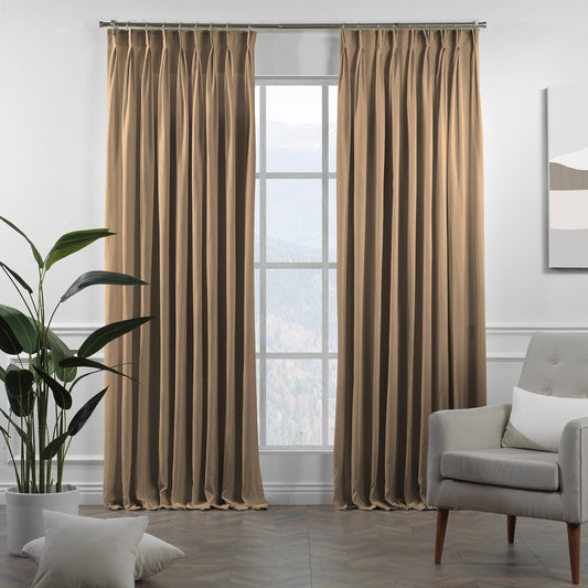Lilijan Home decorative pinch pleated curtains, faux velvet look curtains, 100% polyester curtains, pinch pleat curtains, decorative window curtains, luxury drapes, elegant curtain panels, living room curtains, bedroom curtains, dining room curtains, nursery curtains, custom size curtains, custom drapes, privacy curtains, modern home decor, soft textured curtains, wrinkle resistant curtains, stylish window treatments, home furnishings