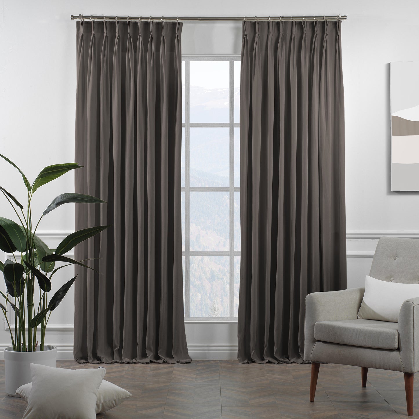 Lilijan Home decorative pinch pleated curtains, faux velvet look curtains, 100% polyester curtains, pinch pleat curtains, decorative window curtains, luxury drapes, elegant curtain panels, living room curtains, bedroom curtains, dining room curtains, nursery curtains, custom size curtains, custom drapes, privacy curtains, modern home decor, soft textured curtains, wrinkle resistant curtains, stylish window treatments, home furnishings