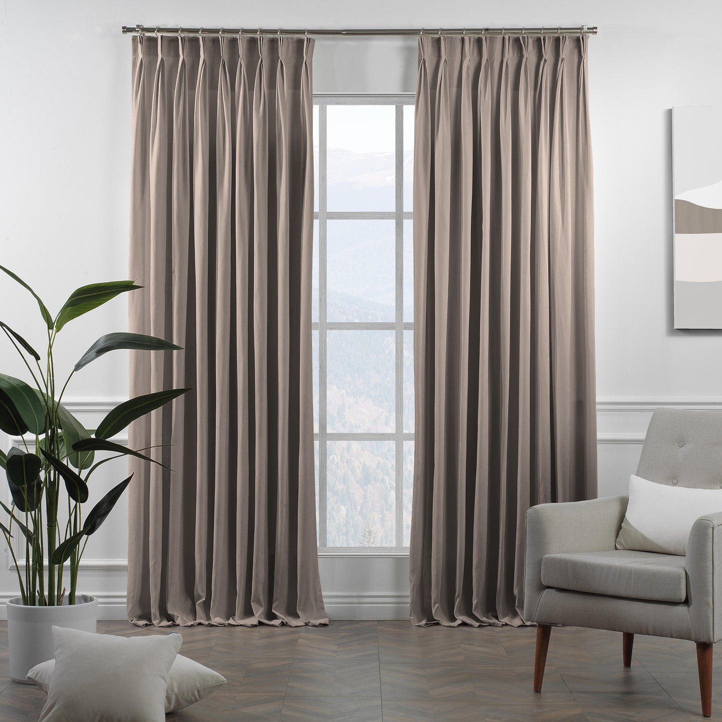 Lilijan Home decorative pinch pleated curtains, faux velvet look curtains, 100% polyester curtains, pinch pleat curtains, decorative window curtains, luxury drapes, elegant curtain panels, living room curtains, bedroom curtains, dining room curtains, nursery curtains, custom size curtains, custom drapes, privacy curtains, modern home decor, soft textured curtains, wrinkle resistant curtains, stylish window treatments, home furnishings