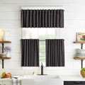 Decorative Kitchen Valances Set of 3 - Grey