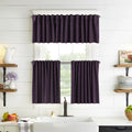 Decorative Kitchen Valances Set of 3 - Purple