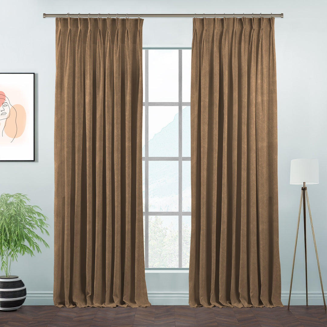 Lilijan Home matte velvet pinch pleated curtains, matte velvet curtains, pinch pleat curtains, velvet window curtains, luxury curtains, decorative drapes, elegant window treatments, living room curtains, bedroom curtains, dining room curtains, nursery curtains, custom curtains, custom size drapes, privacy curtains, soft velvet curtains, tailored pleated curtains, modern home decor, luxury home furnishings, curtain panels, stylish window drapes
