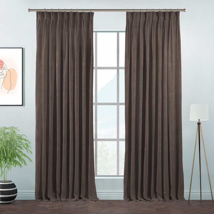 Lilijan Home matte velvet pinch pleated curtains, matte velvet curtains, pinch pleat curtains, velvet window curtains, luxury curtains, decorative drapes, elegant window treatments, living room curtains, bedroom curtains, dining room curtains, nursery curtains, custom curtains, custom size drapes, privacy curtains, soft velvet curtains, tailored pleated curtains, modern home decor, luxury home furnishings, curtain panels, stylish window drapes
