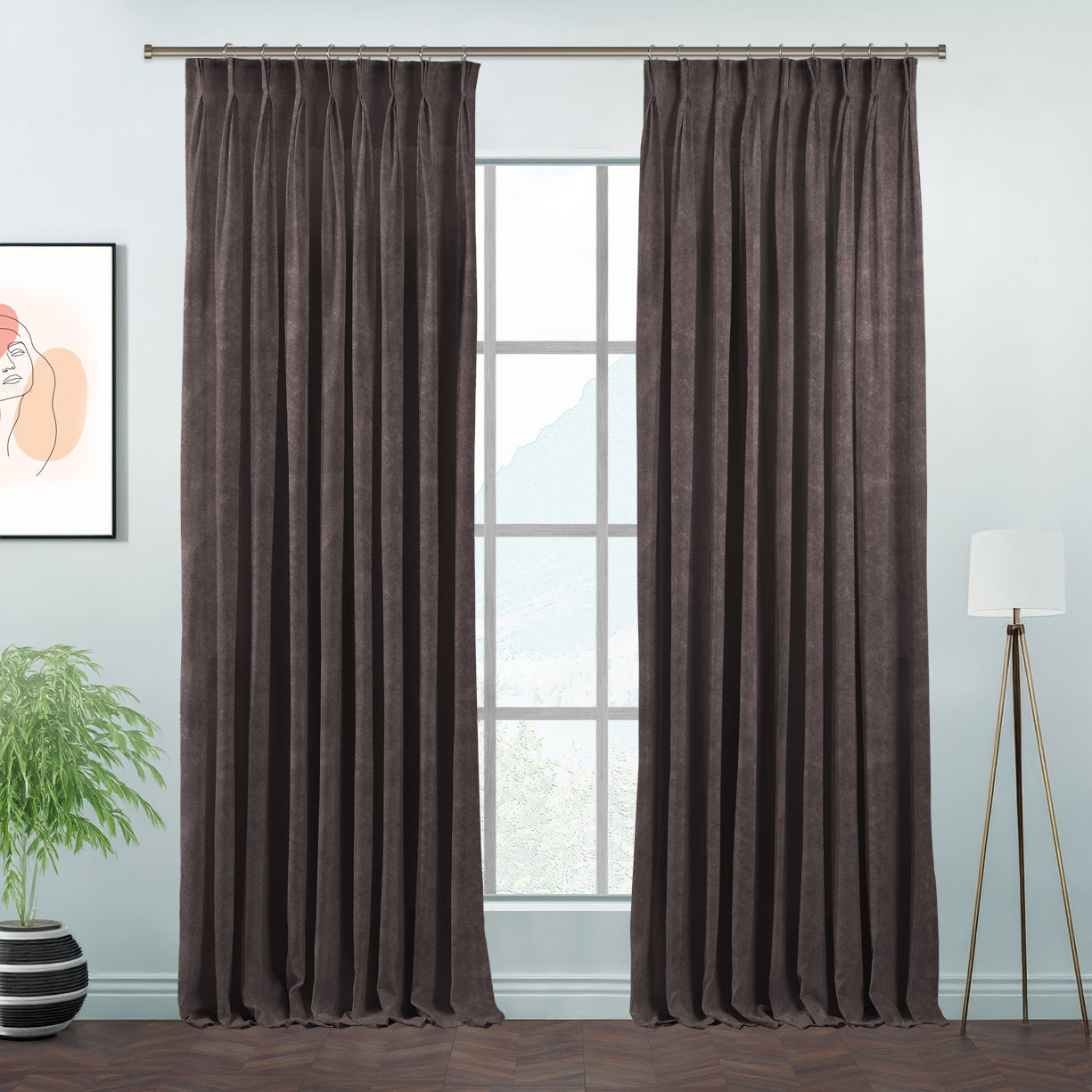 Lilijan Home matte velvet pinch pleated curtains, matte velvet curtains, pinch pleat curtains, velvet window curtains, luxury curtains, decorative drapes, elegant window treatments, living room curtains, bedroom curtains, dining room curtains, nursery curtains, custom curtains, custom size drapes, privacy curtains, soft velvet curtains, tailored pleated curtains, modern home decor, luxury home furnishings, curtain panels, stylish window drapes
