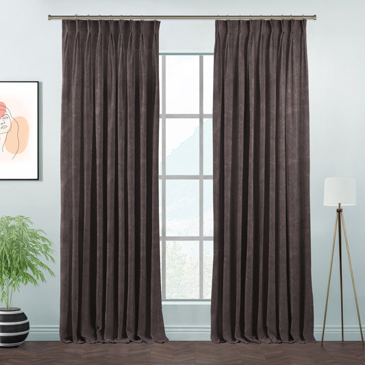 Lilijan Home matte velvet pinch pleated curtains, matte velvet curtains, pinch pleat curtains, velvet window curtains, luxury curtains, decorative drapes, elegant window treatments, living room curtains, bedroom curtains, dining room curtains, nursery curtains, custom curtains, custom size drapes, privacy curtains, soft velvet curtains, tailored pleated curtains, modern home decor, luxury home furnishings, curtain panels, stylish window drapes
