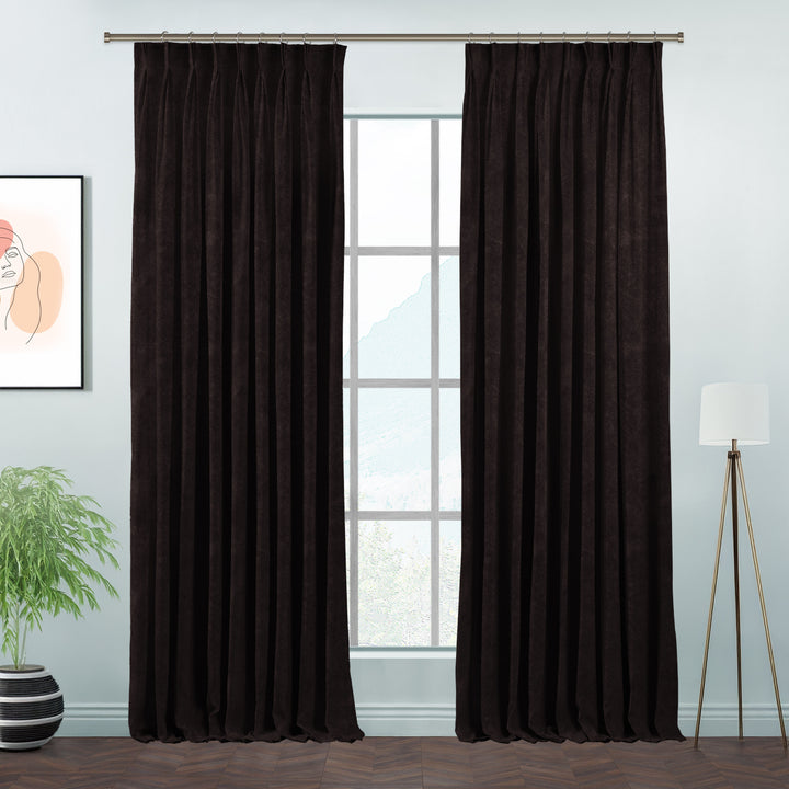 Lilijan Home matte velvet pinch pleated curtains, matte velvet curtains, pinch pleat curtains, velvet window curtains, luxury curtains, decorative drapes, elegant window treatments, living room curtains, bedroom curtains, dining room curtains, nursery curtains, custom curtains, custom size drapes, privacy curtains, soft velvet curtains, tailored pleated curtains, modern home decor, luxury home furnishings, curtain panels, stylish window drapes
