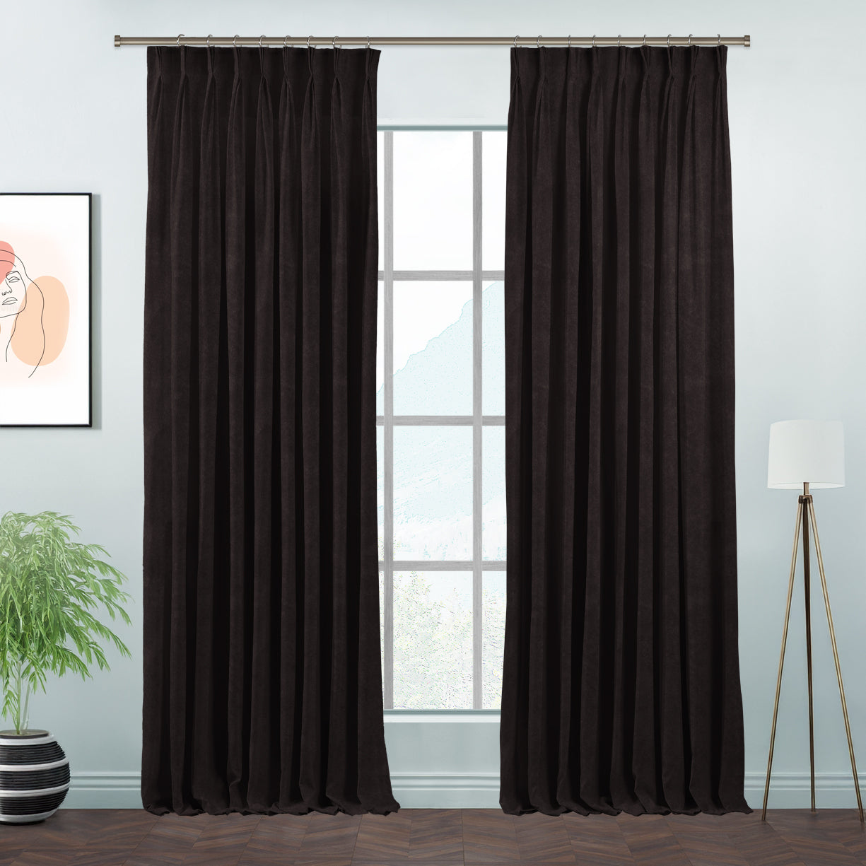 Lilijan Home matte velvet pinch pleated curtains, matte velvet curtains, pinch pleat curtains, velvet window curtains, luxury curtains, decorative drapes, elegant window treatments, living room curtains, bedroom curtains, dining room curtains, nursery curtains, custom curtains, custom size drapes, privacy curtains, soft velvet curtains, tailored pleated curtains, modern home decor, luxury home furnishings, curtain panels, stylish window drapes
